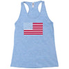 usa flag navy american Racerback Tank