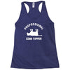 pro cow tipper tipping funny Racerback Tank