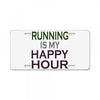 running is my happy hour License Plate