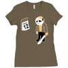 friday the 12th funny horror movie Ladies Fitted T-Shirt