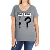 wait,what Ladies Curvy T-Shirt