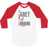 I Wear Grey For My Mom (Brain Cancer Awareness) 3/4 Sleeve Shirt