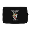 my body is a garden, not a graveyard black Laptop sleeve