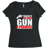 just one more gun i promise Women's Triblend Scoop T-shirt