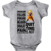 super saiyan quitting is not Baby Bodysuit