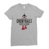 jet chemtrails red &amp; grey logo Ladies Fitted T-Shirt