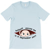 September Peeking Out Baby Boy T-Shirt