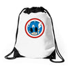 angry captain Drawstring Bags
