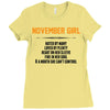 November Girl Hated By Many Ladies Fitted T-Shirt