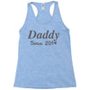 personalised daddy (2) Racerback Tank