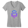 robot andro Women's V-Neck T-Shirt