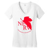 neon genesis evangelion anime nerv logo Women's V-Neck T-Shirt