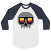 sunset skull 3/4 Sleeve Shirt