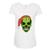 santa clous skeleton Maternity Scoop Neck T-shirt