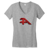 3D ART LOGO Women's V-Neck T-Shirt