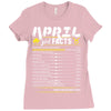 April Girl Facts Taurus Ladies Fitted T-Shirt