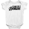 Avengers Silhouette Baby Bodysuit