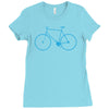 cycling bikes bike cycle riding retro sticker transfer tv funny iron o Ladies Fitted T-Shirt
