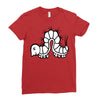 white Ladies Fitted T-Shirt