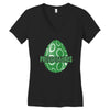 Preggosaurus Egg Funny Women's V-Neck T-Shirt