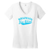 brazilian jiu jitsu  mma boxen fight Women's V-Neck T-Shirt