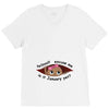 January Peeking Out Baby Girl V-Neck Tee