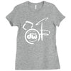 dw drum music instrument logo Ladies Fitted T-Shirt