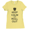 keep calm and roll out Ladies Fitted T-Shirt