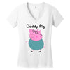 daddy pig Women's V-Neck T-Shirt