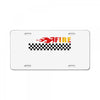 Fire Black License Plate