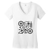 bike parts full suspension airfix model parts mens printed cotton Women's V-Neck T-Shirt