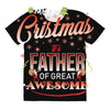 Merry Christmas To Father Of Great Awesome All Over Women's T-shirt
