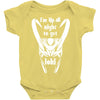 'i'm up all night to get loki' thor  avengers tom hiddleston funny Baby Bodysuit