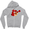 now with fists Zipper Hoodie