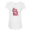 S red Maternity Scoop Neck T-shirt