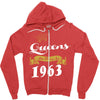 queens are born in 1963 Zipper Hoodie