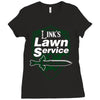 links lawn service Ladies Fitted T-Shirt