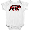 papa christmas bear Baby Bodysuit