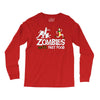 zombies hate fast food Long Sleeve Shirts