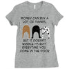 MONEY CAN BUY A LOT OF THINGS, Ladies Fitted T-Shirt