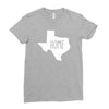 home texas outline Ladies Fitted T-Shirt