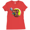 rocket raccoon Ladies Fitted T-Shirt