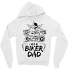 You Cant Scare Me I am Biker Dad Zipper Hoodie