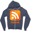 rss feed me Zipper Hoodie