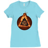 the all seeing eye Ladies Fitted T-Shirt