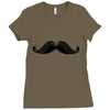 mustache Ladies Fitted T-Shirt