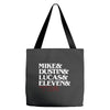 mike dustin lucas eleven will Tote Bags