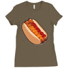 hotdogs on a bun Ladies Fitted T-Shirt