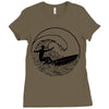 surf vibes Ladies Fitted T-Shirt
