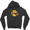 bat man and robin Zipper Hoodie